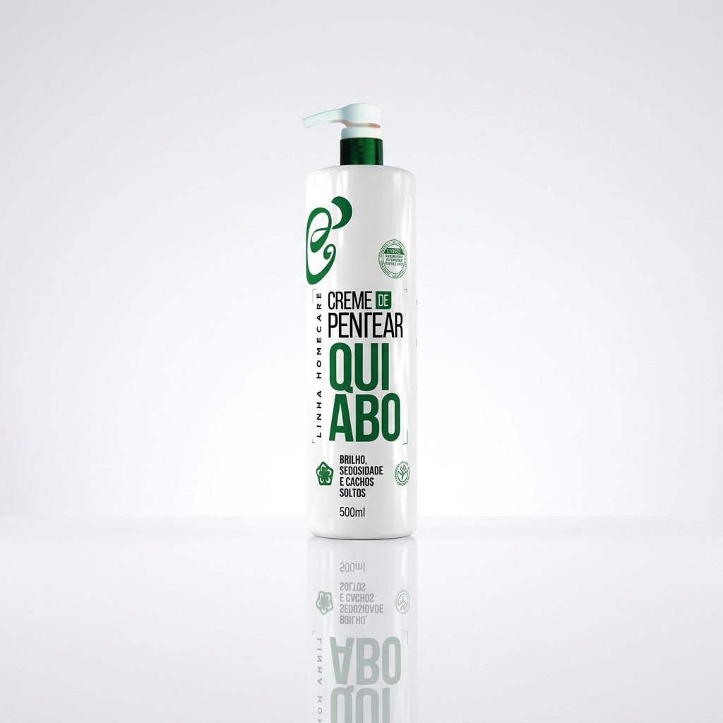 Creme de Pentear Quiabo Cacheadu's - Cachos Soltos e Brilho