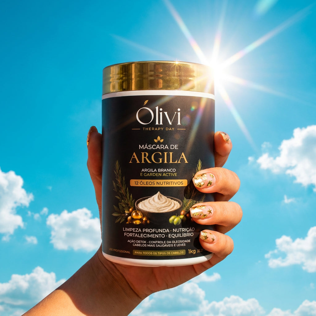 Mascara Argila Branca 1Kg | Olivi